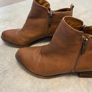 Lucky Brand Basel Leather Flat Bootie